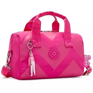 ‼️❌FINAL PRICE DROP❌‼️Kipling + Barbie Hot Pink Bina Medium Shoulder Bag NEW!